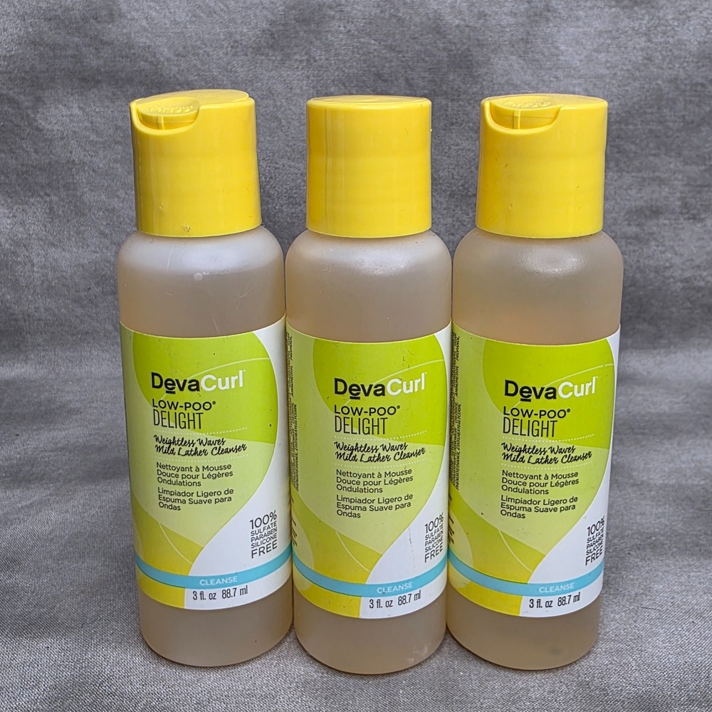 (X3) Deva Curl Low-Poo Delight Weightless Waves Mild Lather Cleanser 3 oz